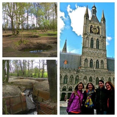 Scars of trenches & shells amongst Ieper's beauty