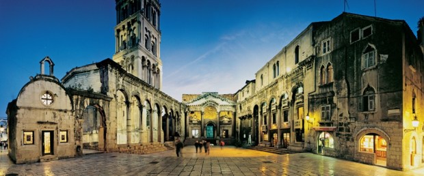 Peristil Square in Split, Croatia